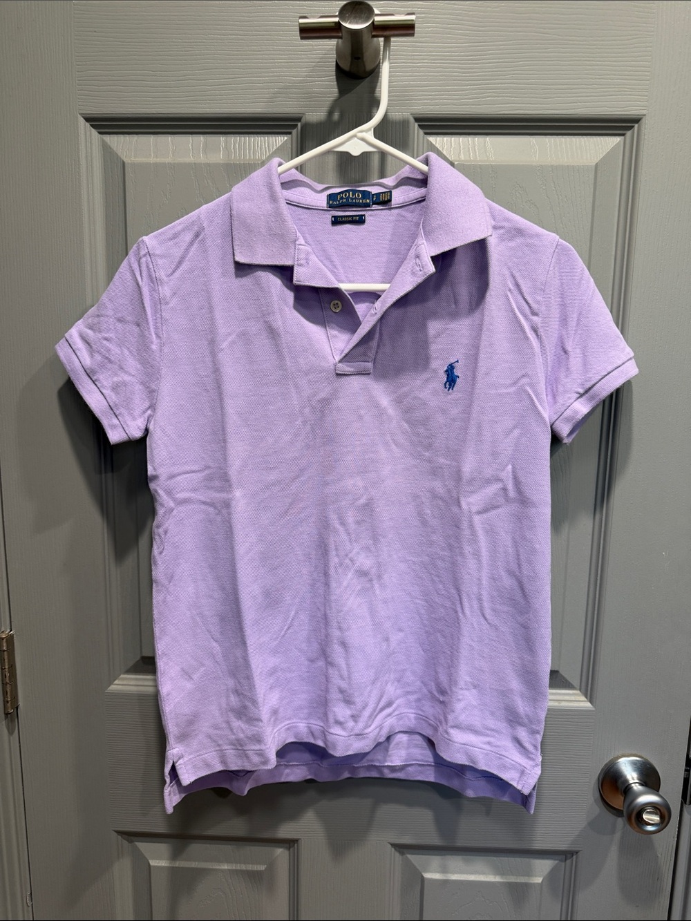 Polo by Ralph Lauren Lavender Short Sleeve Classic Fit Polo Shirt - S